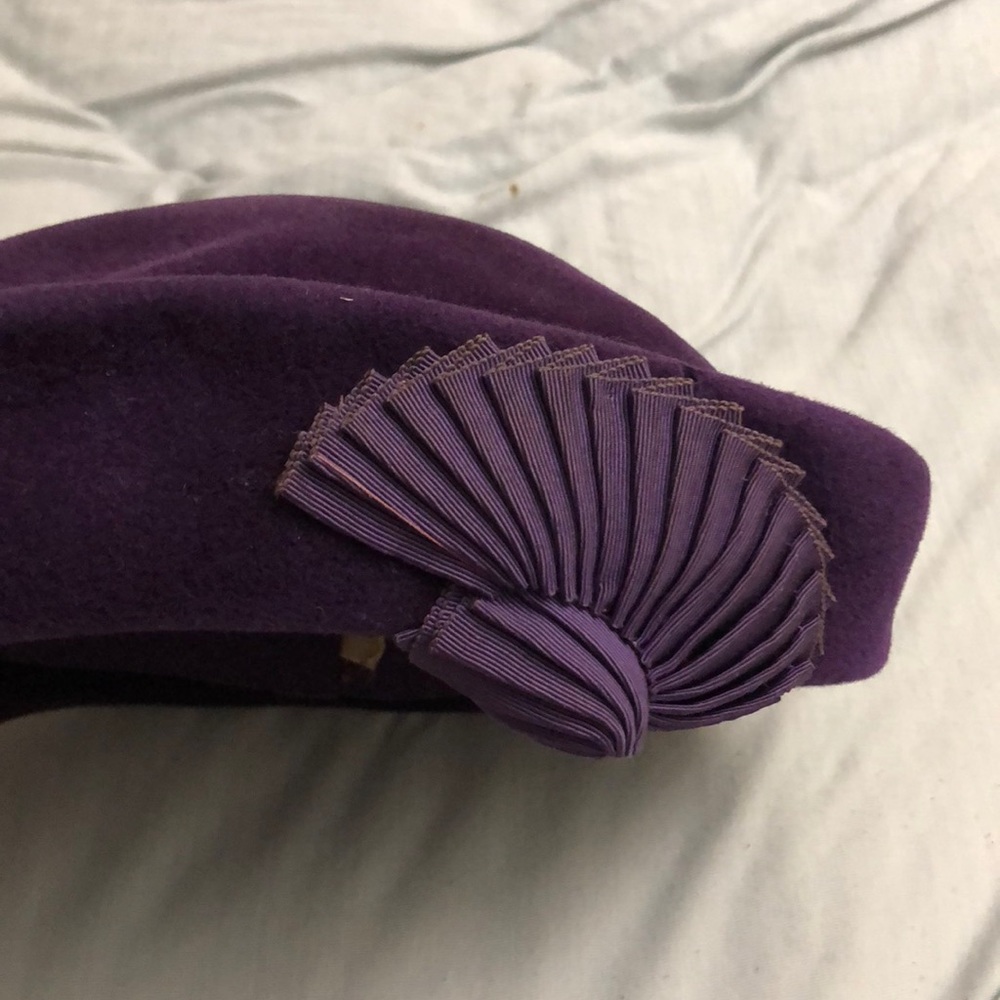 Purple vintage hat - Picture 5 of 5